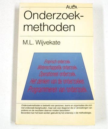 ONDERZOEKSMETHODEN 9789027429209 Wyvekate, Verzenden, Gelezen, Wyvekate