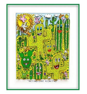 James Rizzi (1950-2011) - Acting Like A Cactus