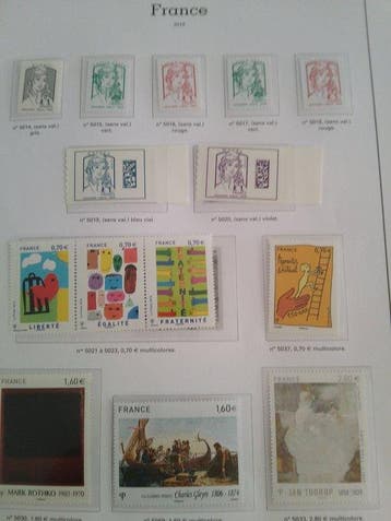 France 2016/2016 - Collection timbres blocs feuillets France, Gestempeld