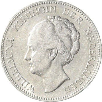 Nederland. Wilhelmina. 1 Gulden 1924 (Zonder minimumprijs)
