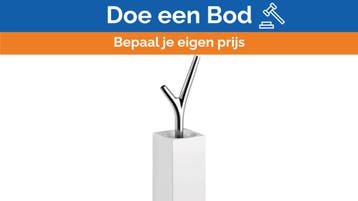 Bieden: Hansgrohe Axor toilet brush silver, Ophalen of Verzenden