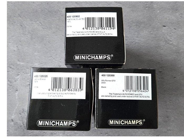 Minichamps 1:43 - Modelauto (3) - Lancia Stratos 1974 / Alfa, Hobby en Vrije tijd, Modelauto's | 1:5 tot 1:12