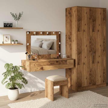 vidaXL Kaptafel Bruin 100 x 40 x 70 cm Bewerkt hout, Verzenden