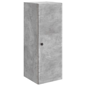 vidaXL Wandkast Betongrijs 33 x 34,5 x 90 cm Bewerkt hout, Verzenden, Nieuw