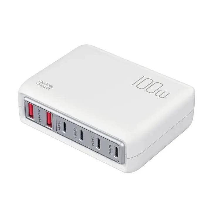 DrPhone ChargeMaster 100W – 2x USB QC3.0 En 4xUSB-C Power, Games en Spelcomputers, Spelcomputers | Overige Accessoires, Nieuw