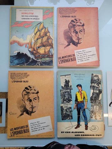 Jerry Sping / diverses séries - 4x B - 4 Album - Eerste druk, Nieuw
