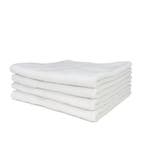 Serviette de bain blanche 70x135cm 100% coton - Treb STAN, Verzenden