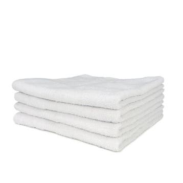 Serviette de bain blanche 70x135cm 100% coton - Treb STAN, Verzenden, Nieuw, Overige kleuren