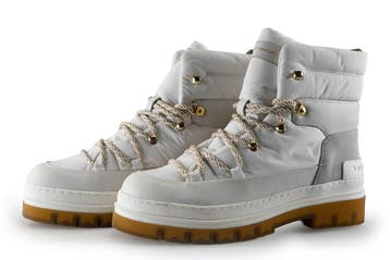 Tommy Hilfiger Veterboots in maat 40 Wit, Verzenden, Wit, Overige typen, Zo goed als nieuw