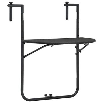 vidaXL Balkontafel hangend 60x64x83,5 cm rattan-look, Verzenden, Nieuw