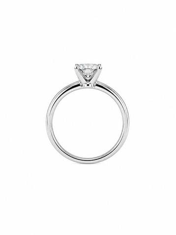 Zonder minimumprijs - Ring - 14 karaat Witgoud - 1.03ct. tw.
