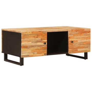 vidaXL Salontafel Bruin 100 x 54 x 40 cm Massief Mango Hout, Huis en Inrichting, Verzenden, Nieuw