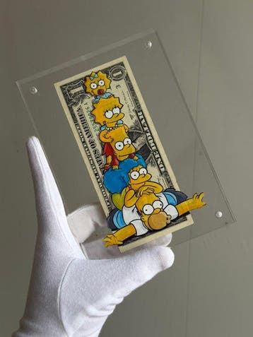 Alan Stefanov (1999) - Stacked Fortune 1 dollar bill - NO, Antiek en Kunst