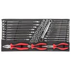 Datona 41-delige ring-steeksleutelset, ratelset en tangen -, Ophalen of Verzenden, Nieuw