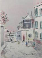 Maurice Utrillo (1883-1955) - Montmartre Le Moulin De La