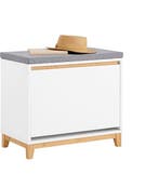 2dekans | SoBuy FSR191-WN Schoenenbank - Witte Opbergbank, Ophalen of Verzenden