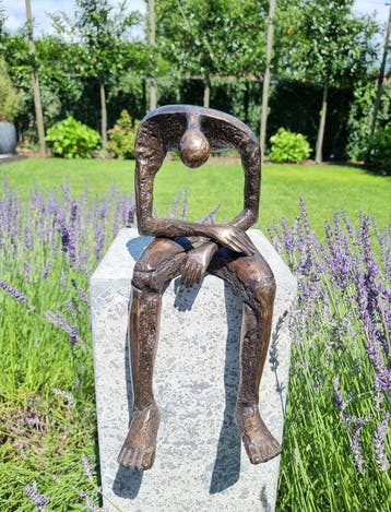 sculptuur, Melancholie - 38 cm - Brons