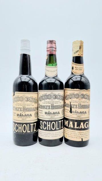 Scholtz Hermanos - Malaga - 3 Flessen (0.75 liter), Nieuw