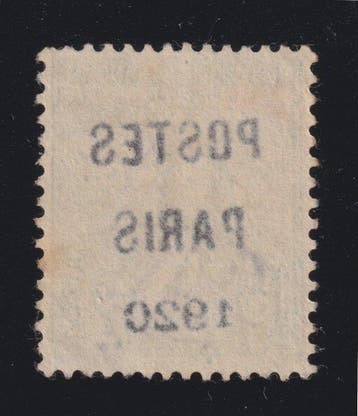 Frankrijk 1920 - Postzegel met voorobliteratie, Poste Paris, Gestempeld