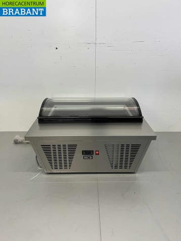 HCB RVS Schepijsvitrine Opzet vriesvitrine 4 x 5 liter (1/3, Ophalen of Verzenden, Nieuw in verpakking