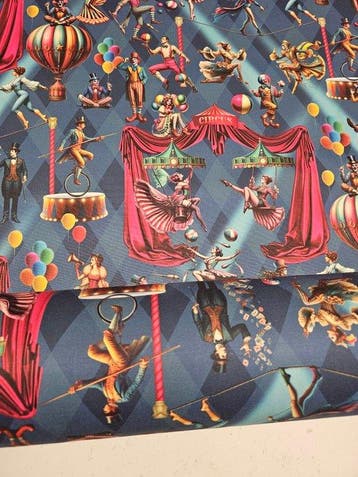 Origineel weefsel Paradise Circus XXL-rapport - Artmaison