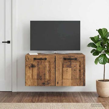 vidaXL Wandmontage TV-kast Oud hout 59,5 x 31 x 30 cm, Verzenden, Nieuw