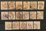 België 1869/1883 - Selectie emissies Liggende Leeuw +, Postzegels en Munten, Gestempeld