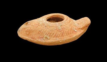 Oud-Romeins Terracotta olielamp - 90 mm (Zonder