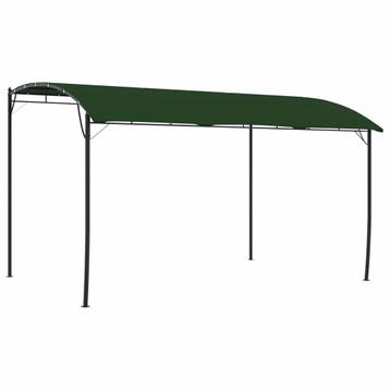 vidaXL Prieel 4 x 3 x 2,55 m Groen Gepoedercoat staal en, Verzenden, Nieuw