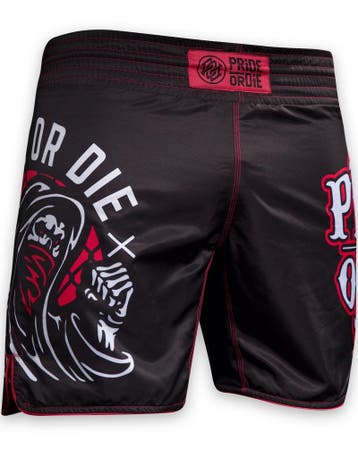 Pride or Die Fight Shorts Grim Beaterz Vechtsportbroek, Verzenden, Vechtsport