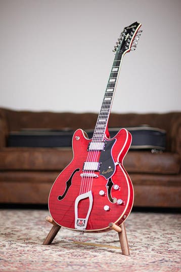 Hagstrom Viking Deluxe 12-String | Wild Cherry, Muziek en Instrumenten, Verzenden, Nieuw