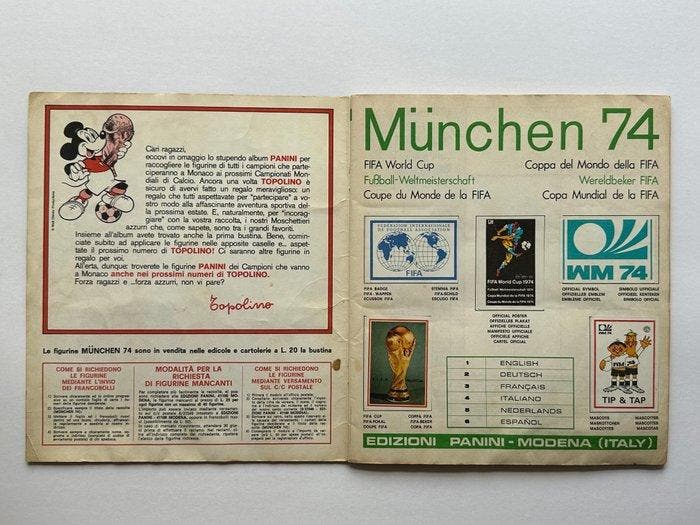 Panini - FIFA World Cup München 74 - Compleet album -, Verzamelen, Stickers