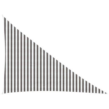 vidaXL Zonneschaduwzeil Lichtgrijs en wit 3 x 4 x 5 m HDPE, Verzenden, Nieuw