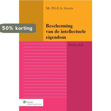 Bescherming van de intellectuele eigendom 9789013112566, Verzenden, Gelezen, P.G.F.A. Geerts