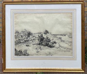 J.H van Mastenbroek (1875-1945) - Konijnen in duingebied bij