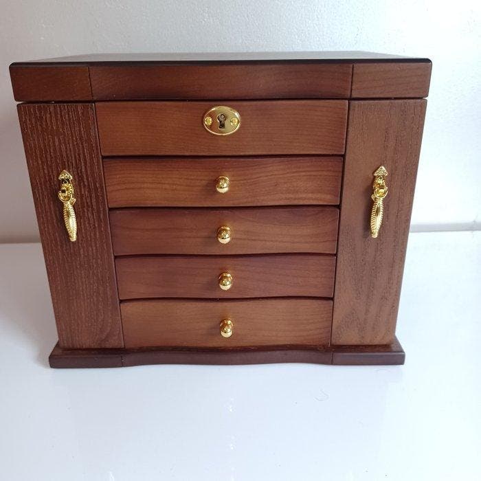 Boîte à bijoux - Bois - Miroir, Antiek en Kunst, Kunst | Designobjecten