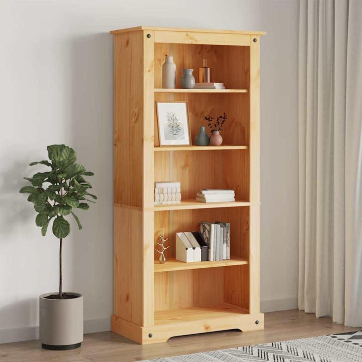 vidaXL Boekenkast met 5 planken Corona-stijl 80x40x170 cm, Huis en Inrichting, Kasten | Boekenkasten, Nieuw, Verzenden
