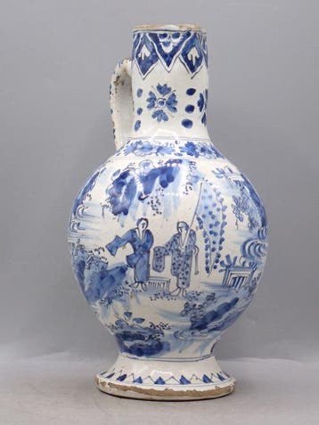 Nevers - Kruik - Aardewerk - Chinoiserie, Antiek en Kunst