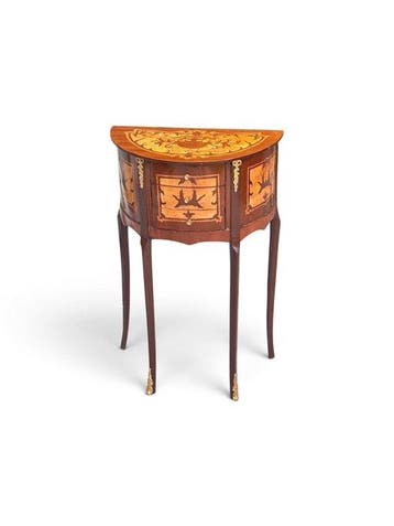 Bijzettafel - Hout, Metaal - Louis XV-marquetterij
