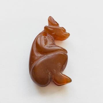 Oud-Tibetaans of Nepalees Natuurlijke gestreepte rode agaat