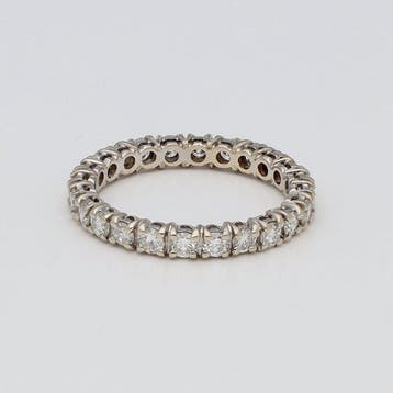 Bague - 14 carats Or blanc Diamant (Naturelle), Nieuw