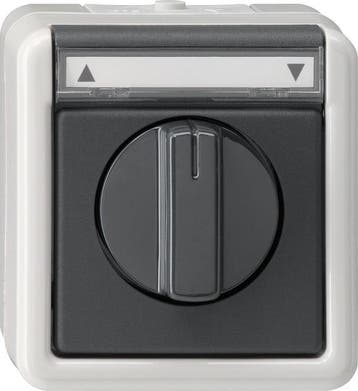Gira Spatwaterdichte Opbouwjaloezieschakelaar - 015430, Verzenden, Nieuw