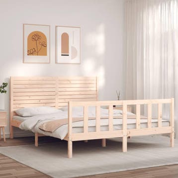 vidaXL Bedframe zonder matras massief grenenhout 160x200 cm, Verzenden, Nieuw