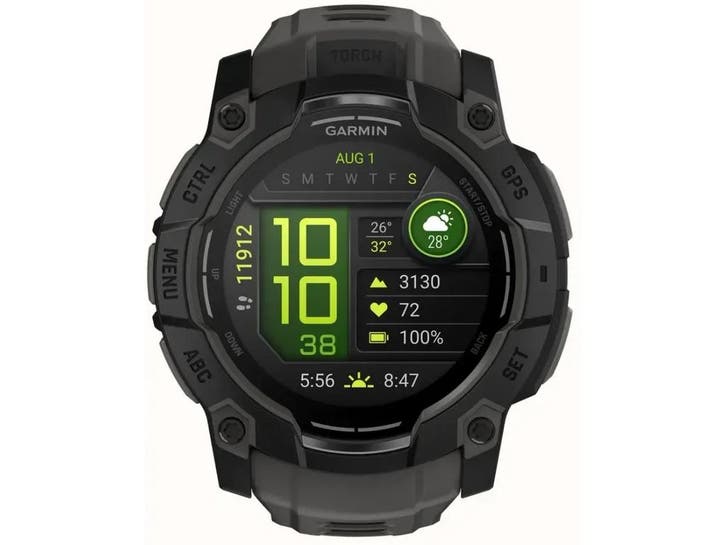 Garmin Instinct 3 - Smartwatch - GPS hartslagmeting AMOLED -, Handtassen en Accessoires, Smartwatches, Nieuw, Verzenden