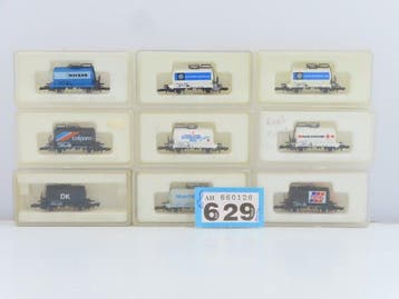 Märklin Z - o.a. 8623 - Wagon de marchandises pour trains, Nieuw