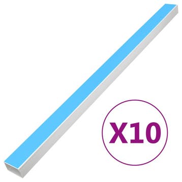 vidaXL Kabelgoot zelfklevend 60x40 mm 10 m PVC, Verzenden, Nieuw