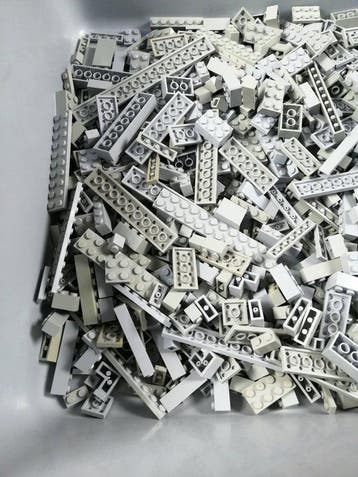 Lego - geen serie - 02 Partij van 1000 lichtgrijze