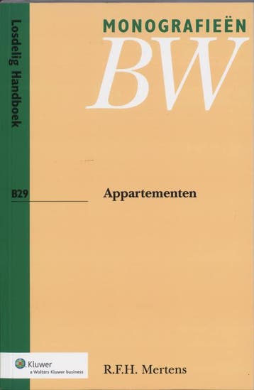 Appartementen | R.F.H. Mertens | Nieuw, Verzenden, Nieuw, R.F.H. Mertens