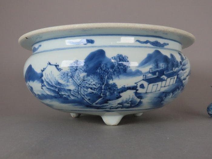 Kangxi (1662-1722), ca. 1680 - Wierookbrander - Scholars in, Antiek en Kunst, Antiek | Overige Antiek