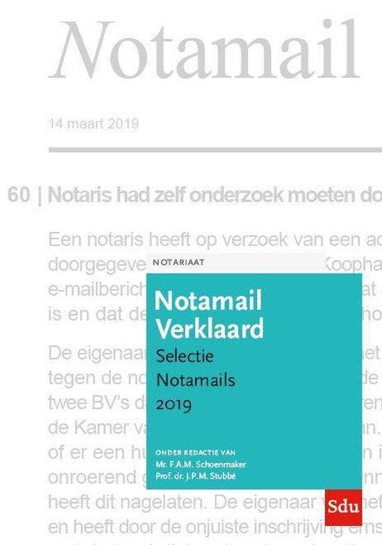 Notamail Verklaard, Selectie Notamails 2019 9789012405034, Boeken, Wetenschap, Gelezen, Verzenden